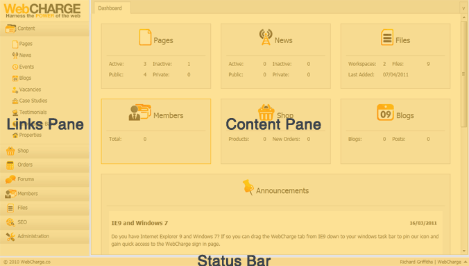 The WebCharge Interface
